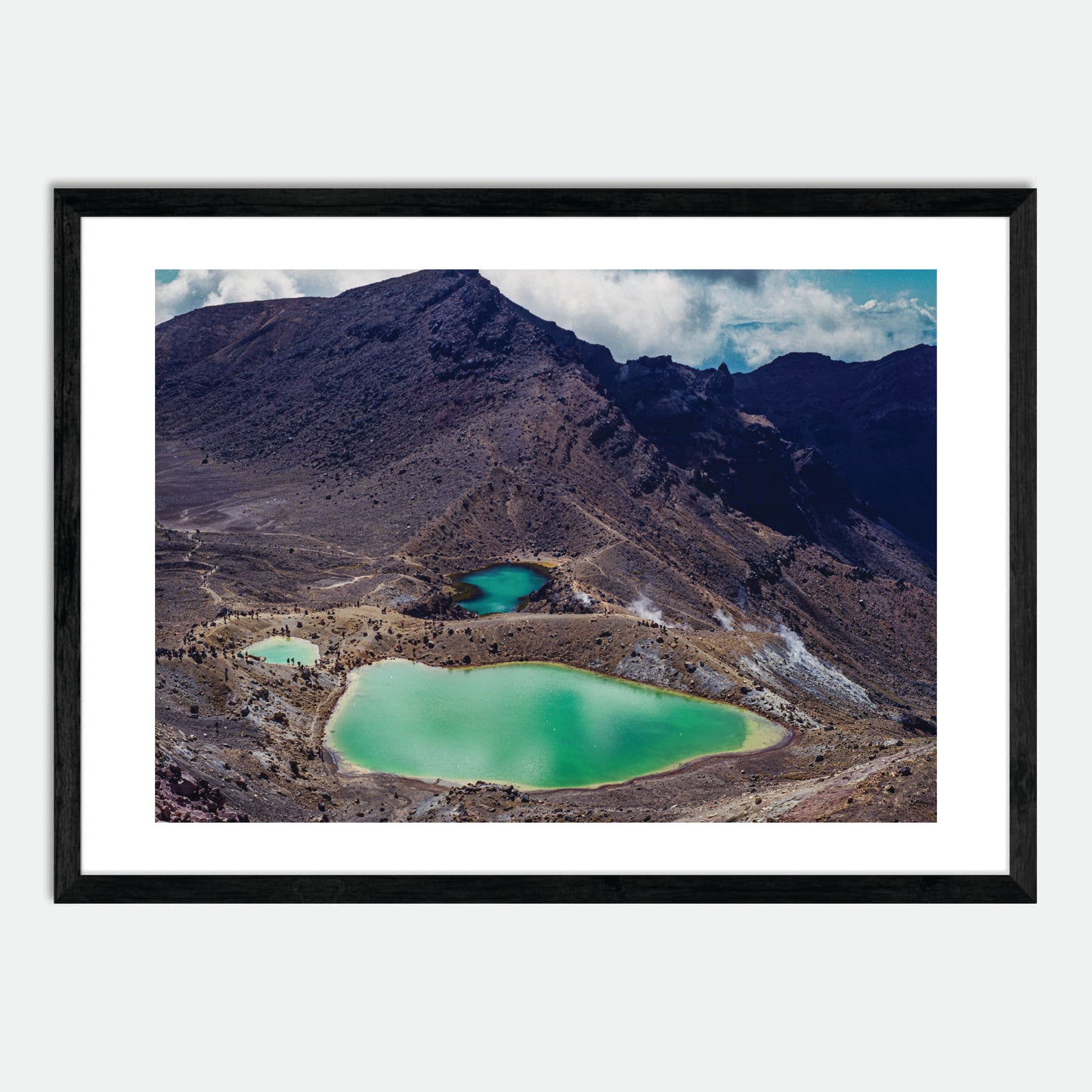 Emerald Lakes (Horizontal; 120 Film) by Hugh Benson, High Quality Framed Photographic Print