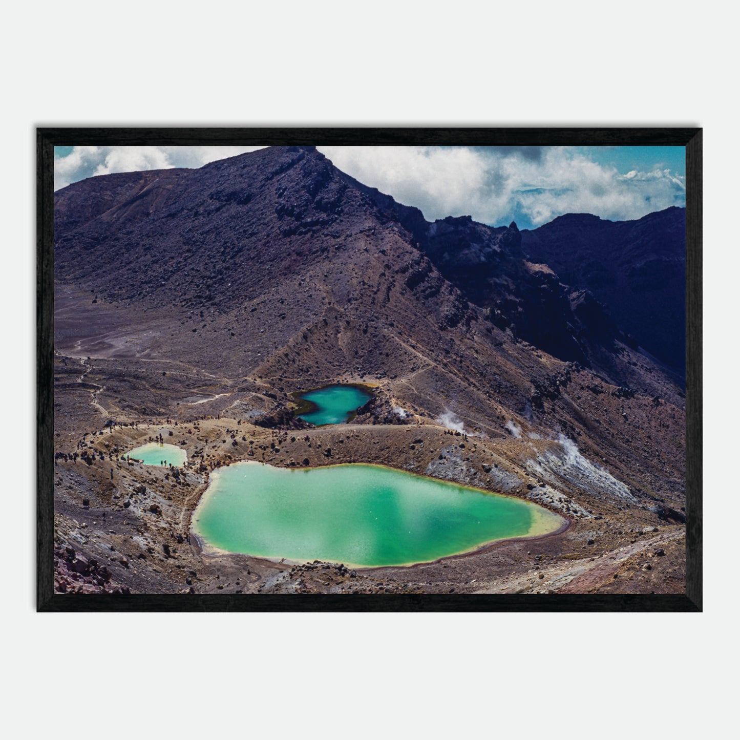 Emerald Lakes (Horizontal; 120 Film) by Hugh Benson, High Quality Framed Photographic Print