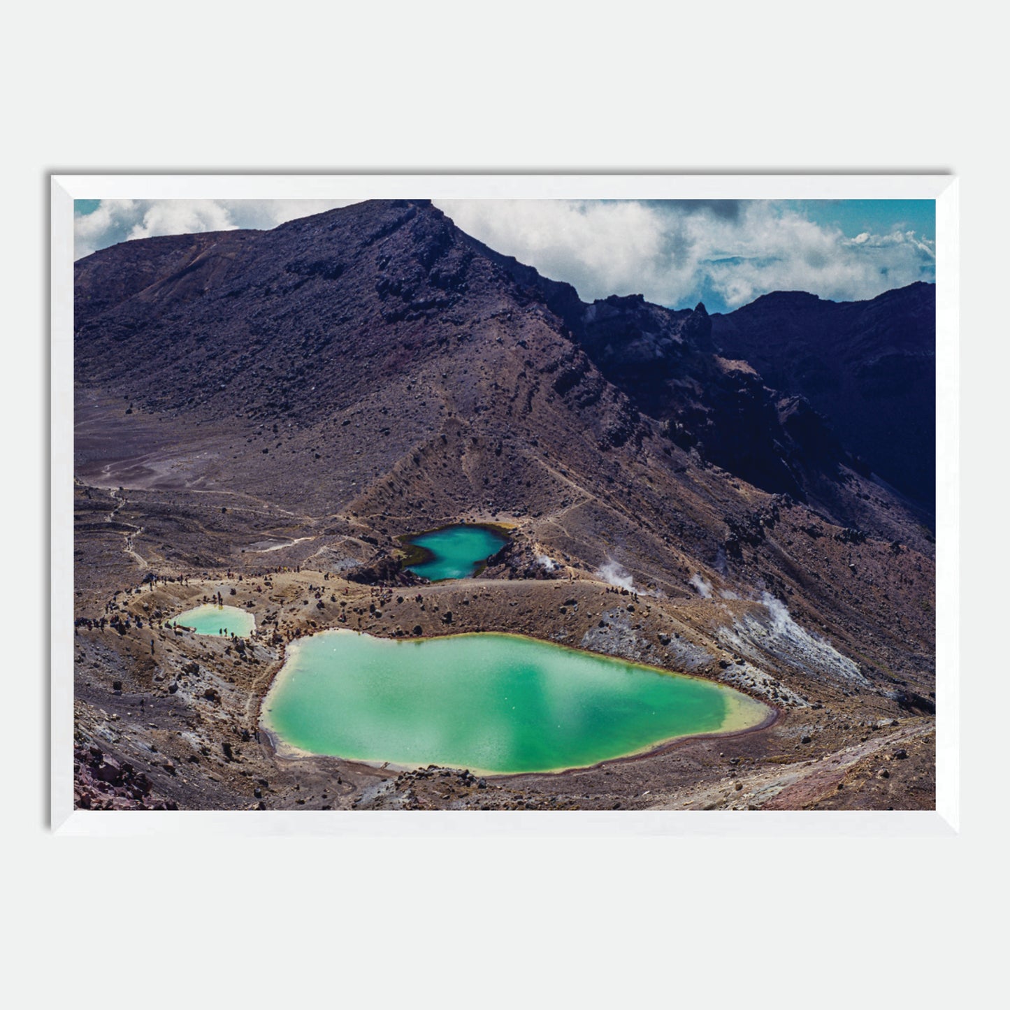 Emerald Lakes (Horizontal; 120 Film) by Hugh Benson, High Quality Framed Photographic Print