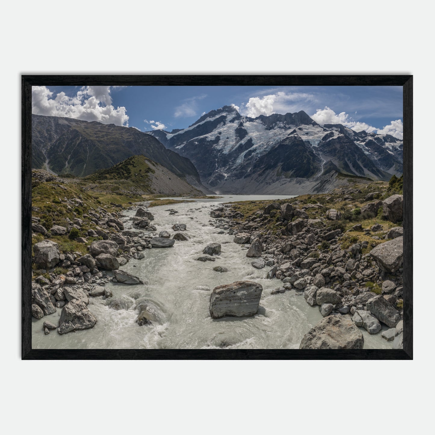 Hooker Valley by Hugh Benson, High Quality Framed Photographic Print