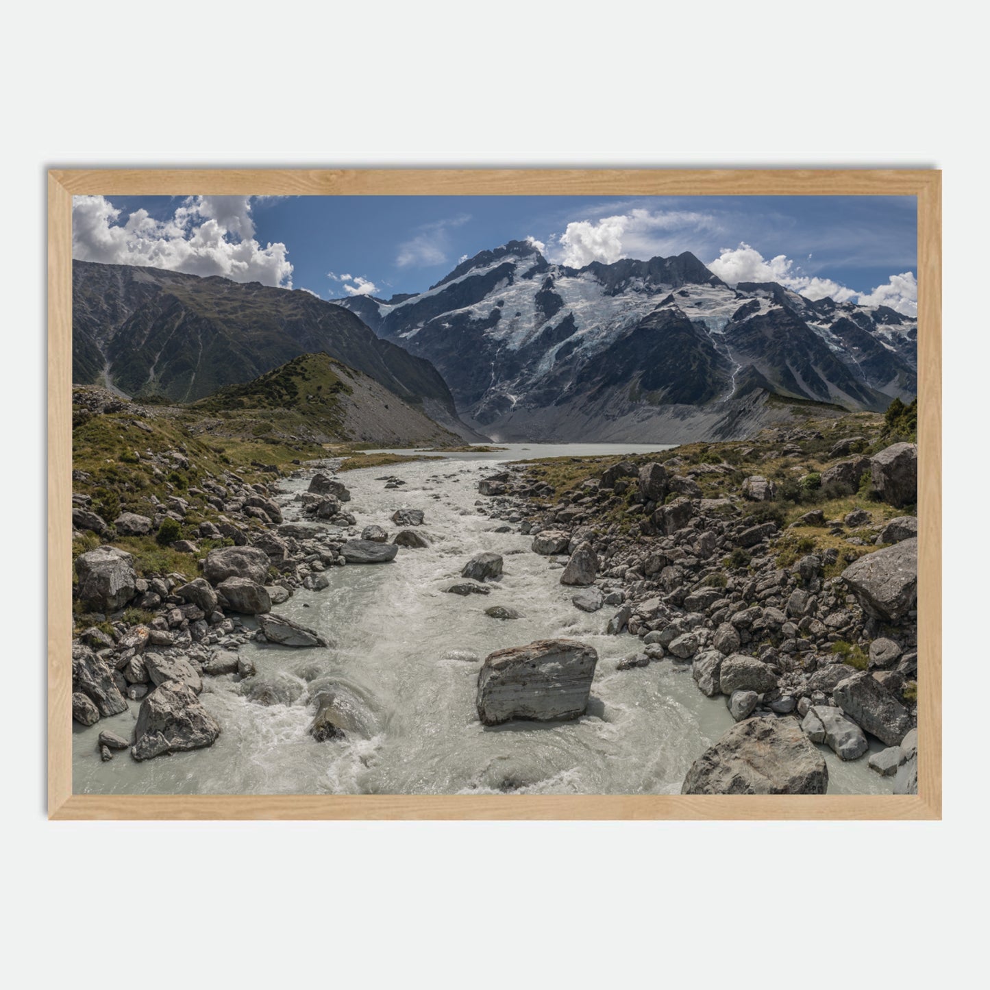 Hooker Valley by Hugh Benson, High Quality Framed Photographic Print