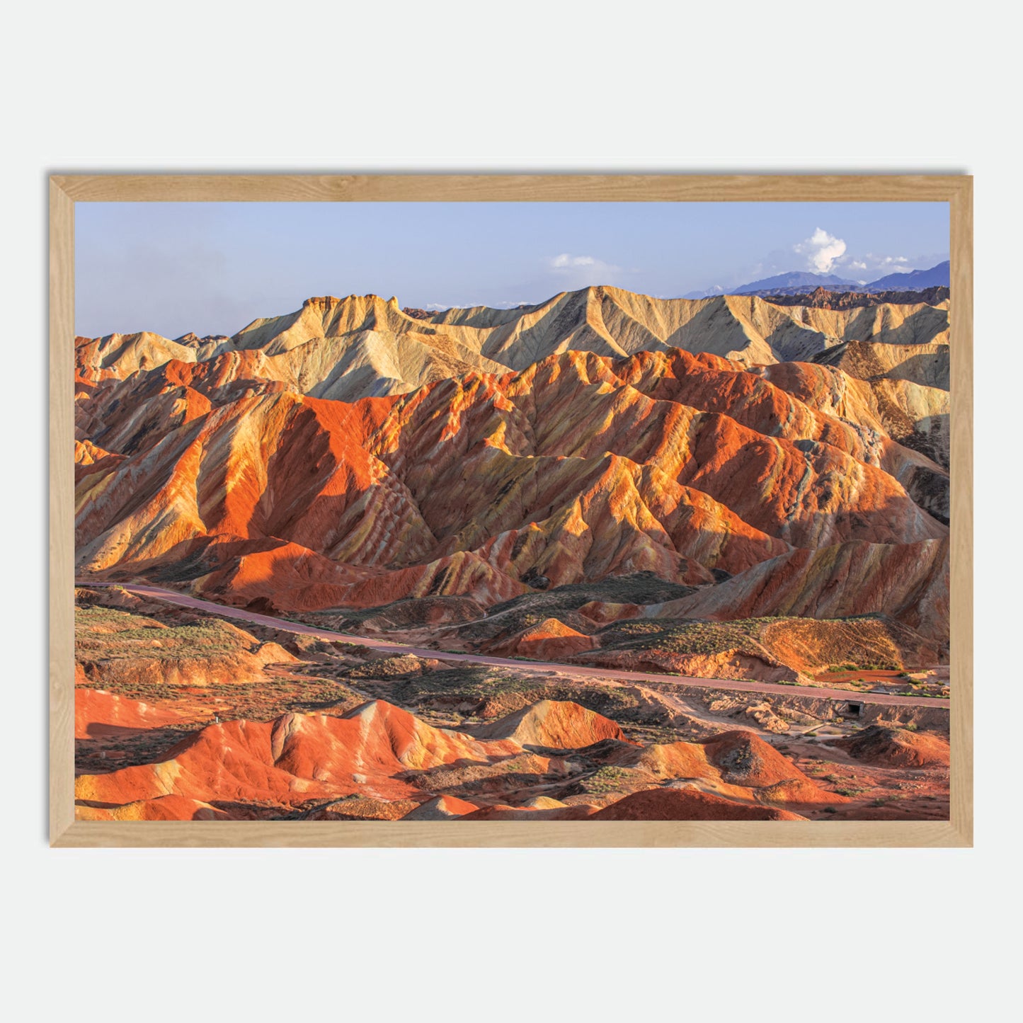 Rainbow Mountains by Hugh Benson, High Quality Framed Photographic Print