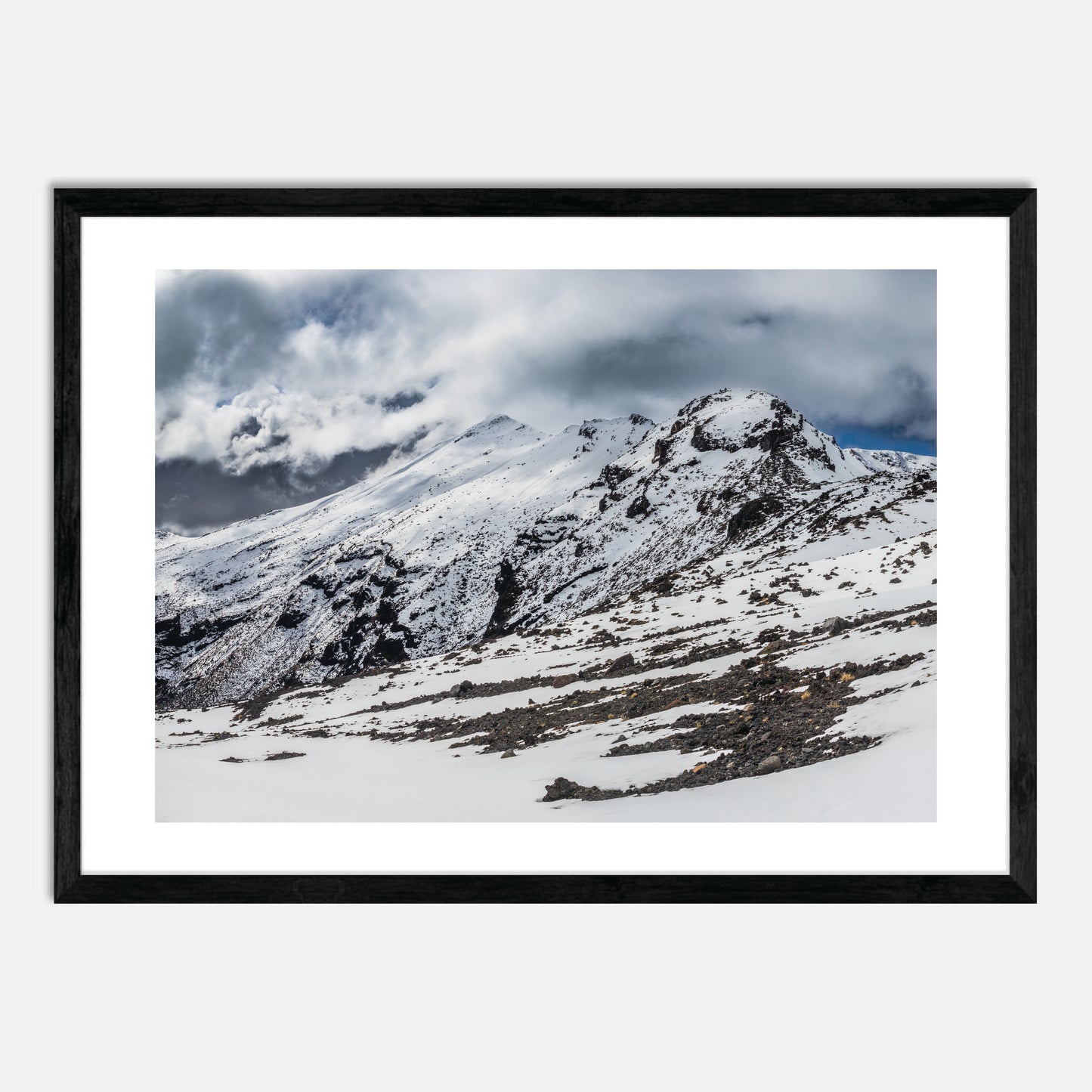 Tongariro Snow by Hugh Benson, High Quality Framed Photographic Print