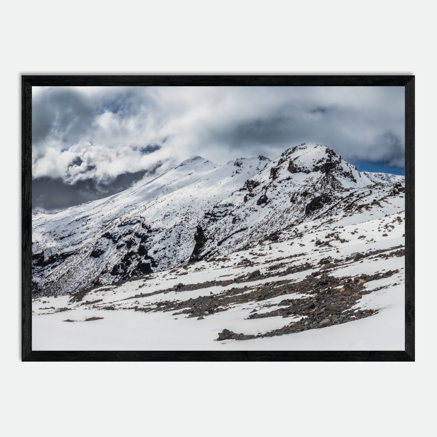 Tongariro Snow by Hugh Benson, High Quality Framed Photographic Print