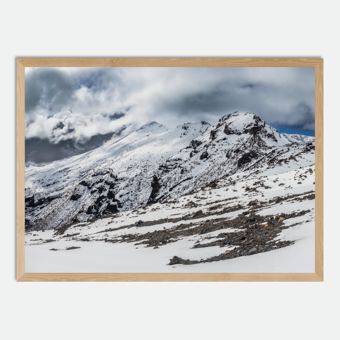 Tongariro Snow by Hugh Benson, High Quality Framed Photographic Print