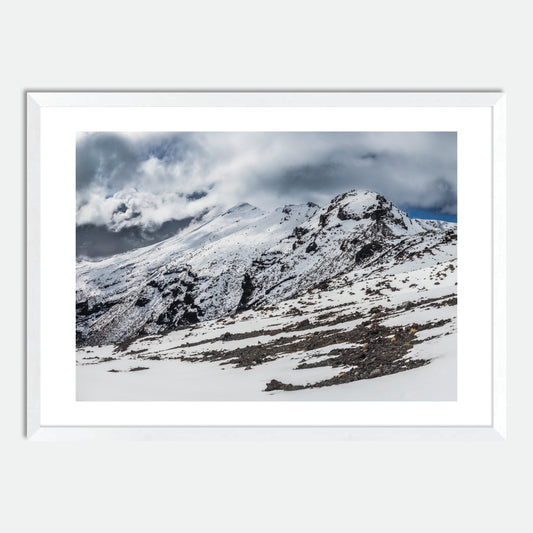 Tongariro Snow by Hugh Benson, High Quality Framed Photographic Print