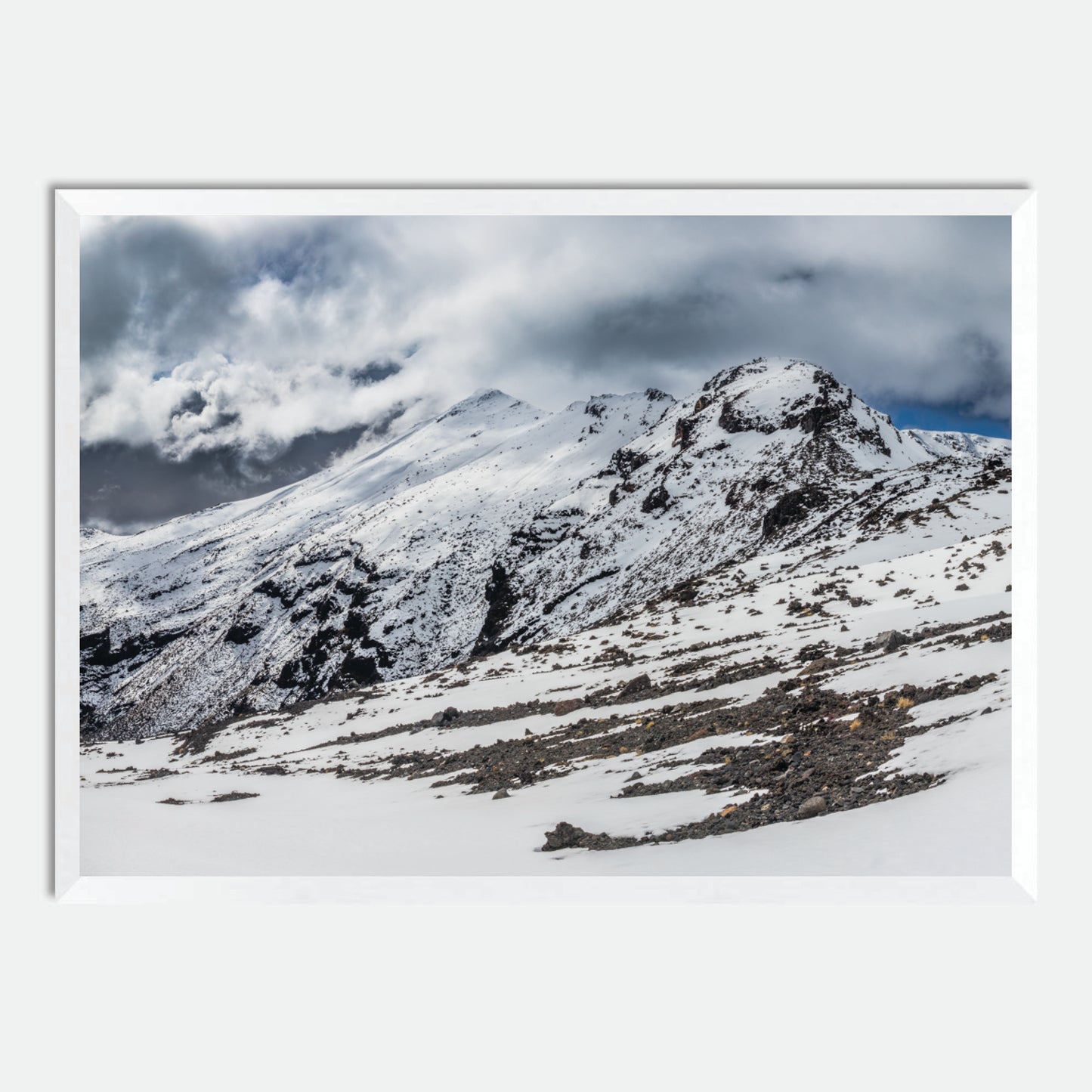 Tongariro Snow by Hugh Benson, High Quality Framed Photographic Print