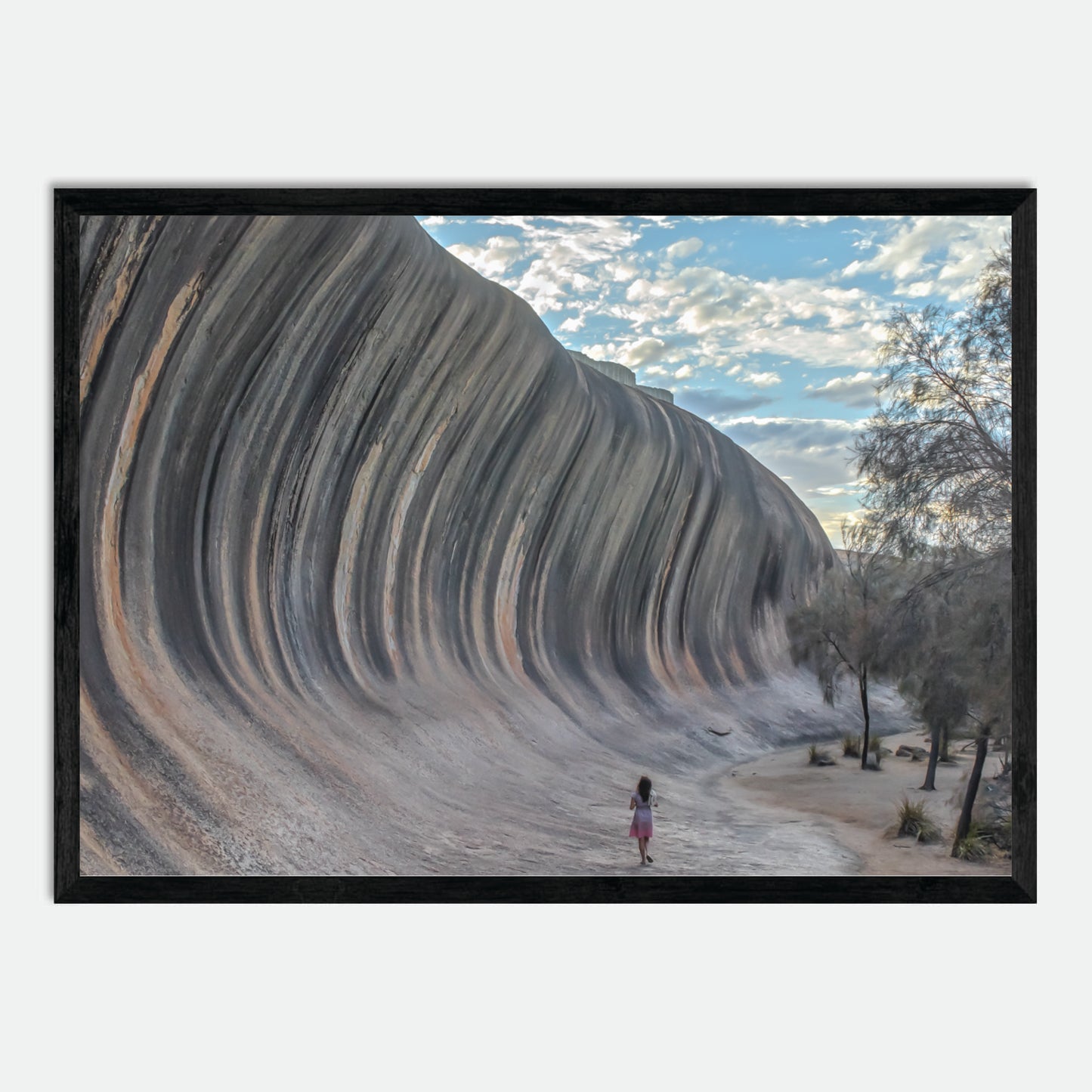 Wave Rock by Hugh Benson, High Quality Framed Photographic Print