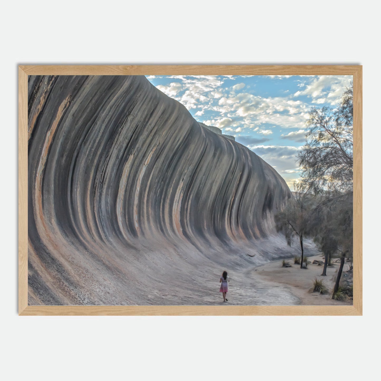Wave Rock by Hugh Benson, High Quality Framed Photographic Print