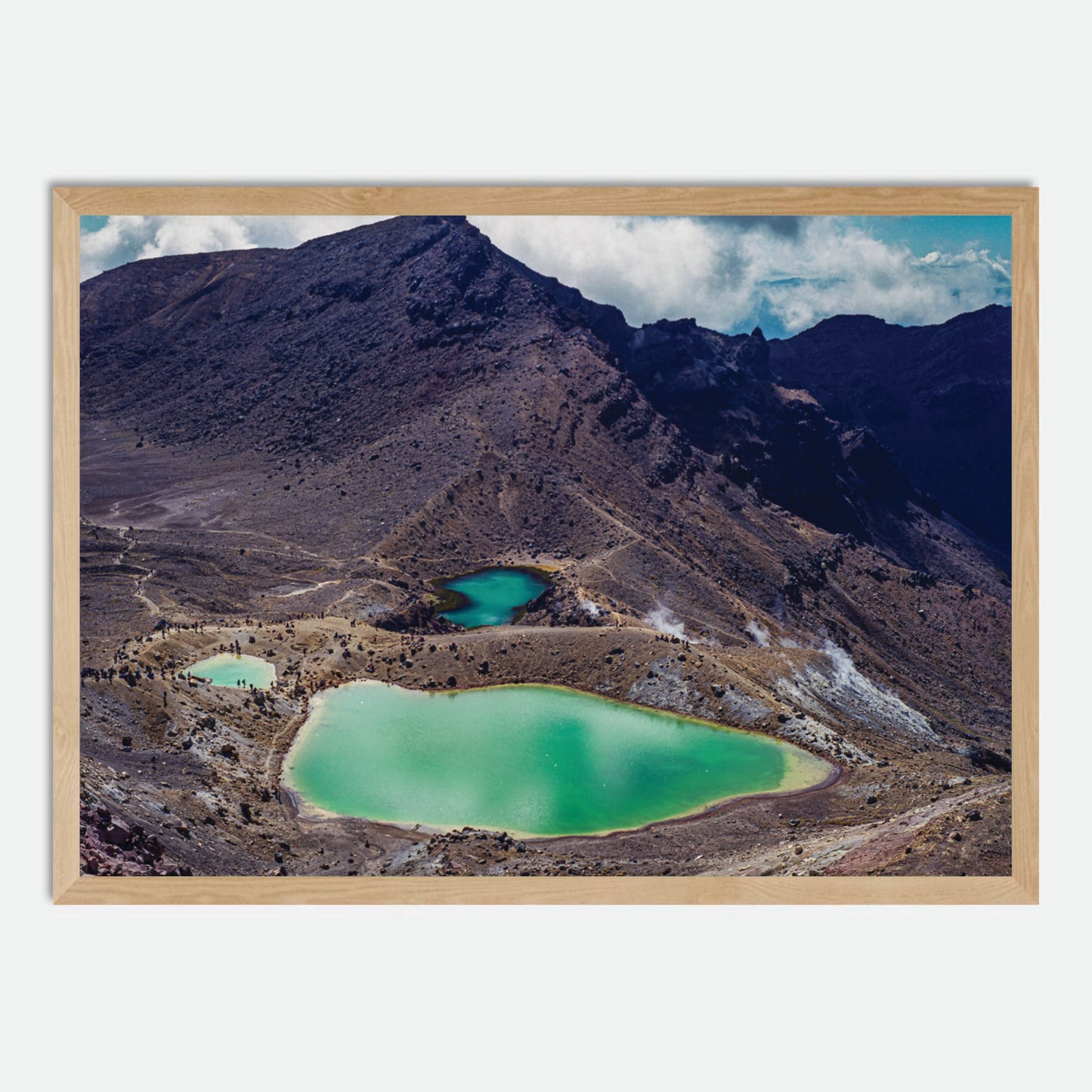 Emerald Lakes (Horizontal; 120 Film) by Hugh Benson, High Quality Framed Photographic Print