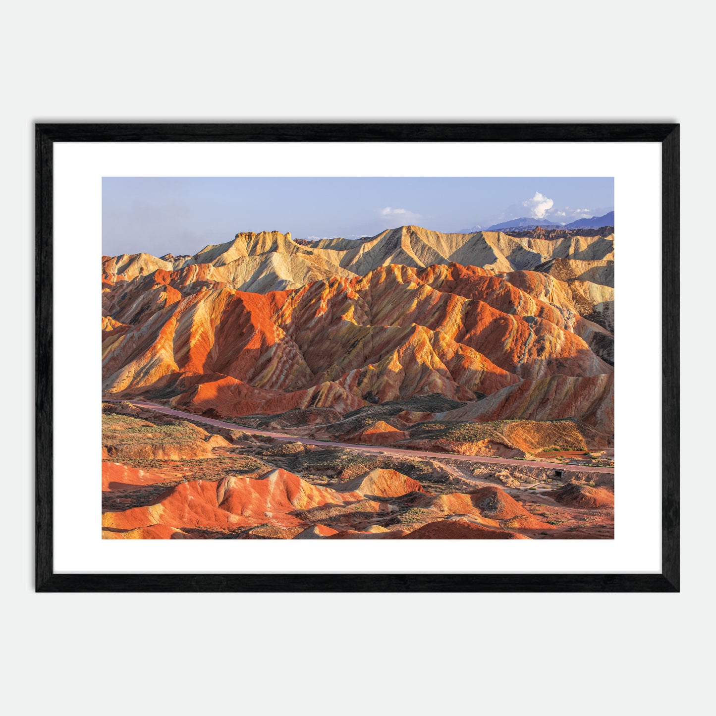 Rainbow Mountains by Hugh Benson, High Quality Framed Photographic Print
