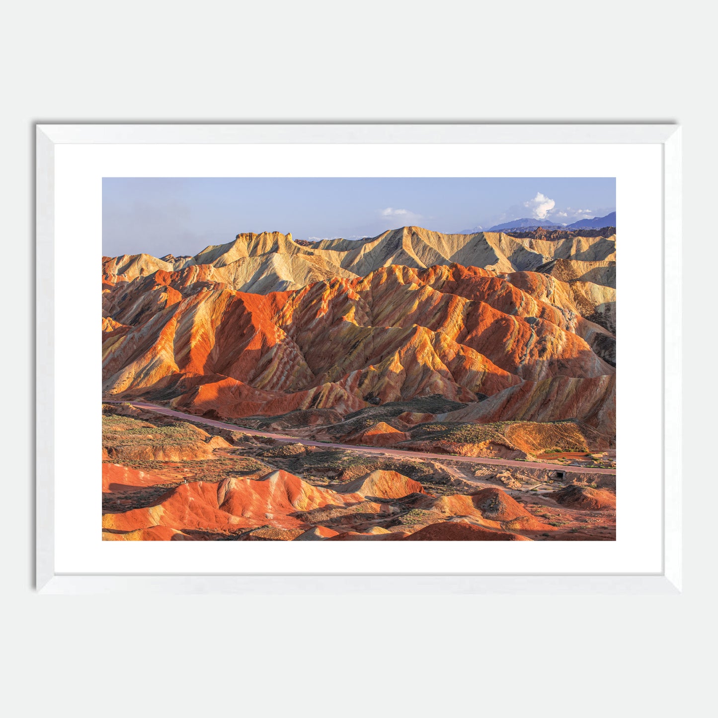 Rainbow Mountains by Hugh Benson, High Quality Framed Photographic Print