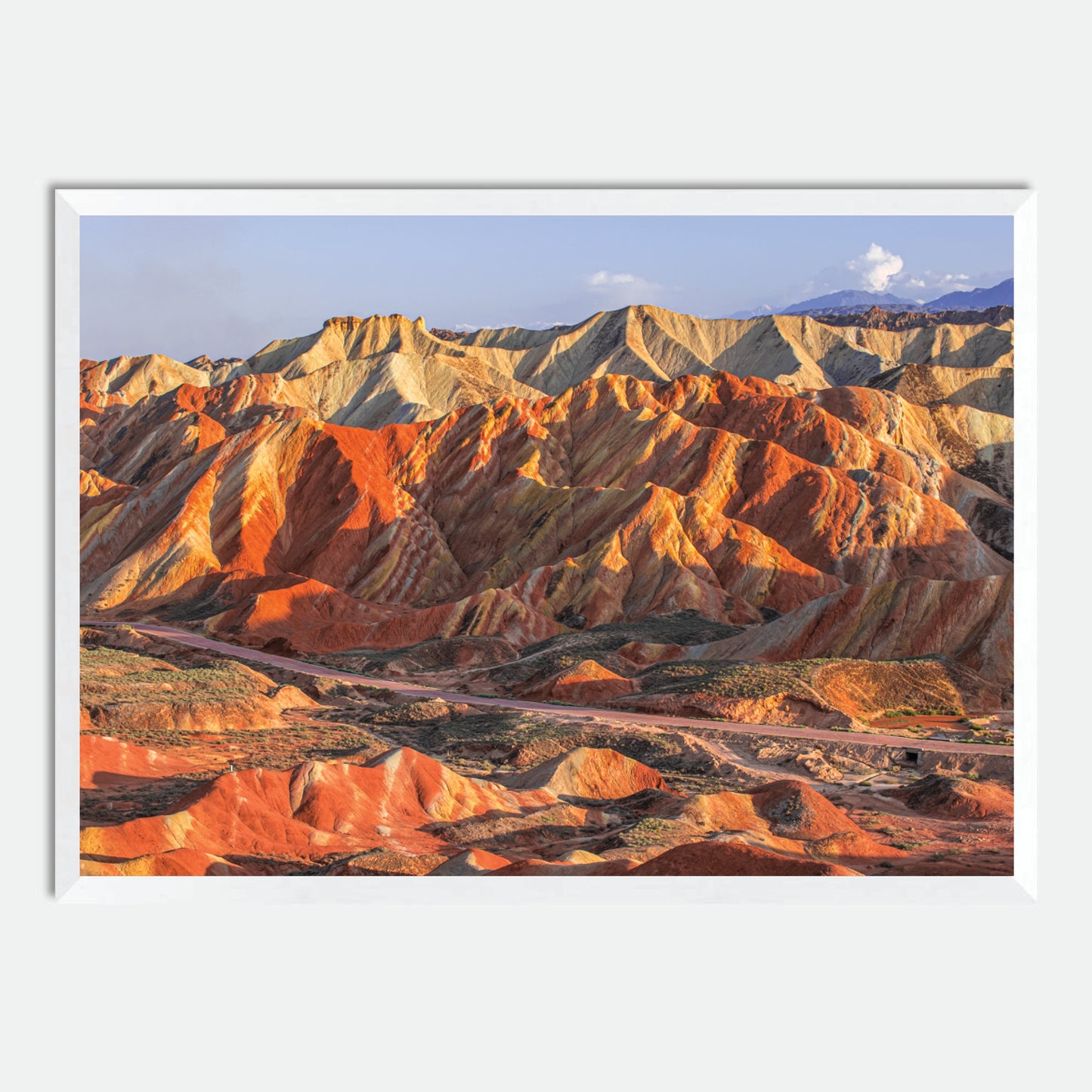 Rainbow Mountains by Hugh Benson, High Quality Framed Photographic Print