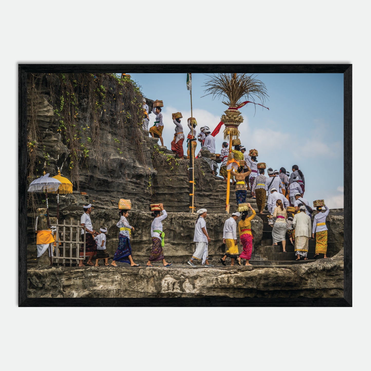 Tanah Lot Temple by Hugh Benson, High Quality Framed Photographic Print