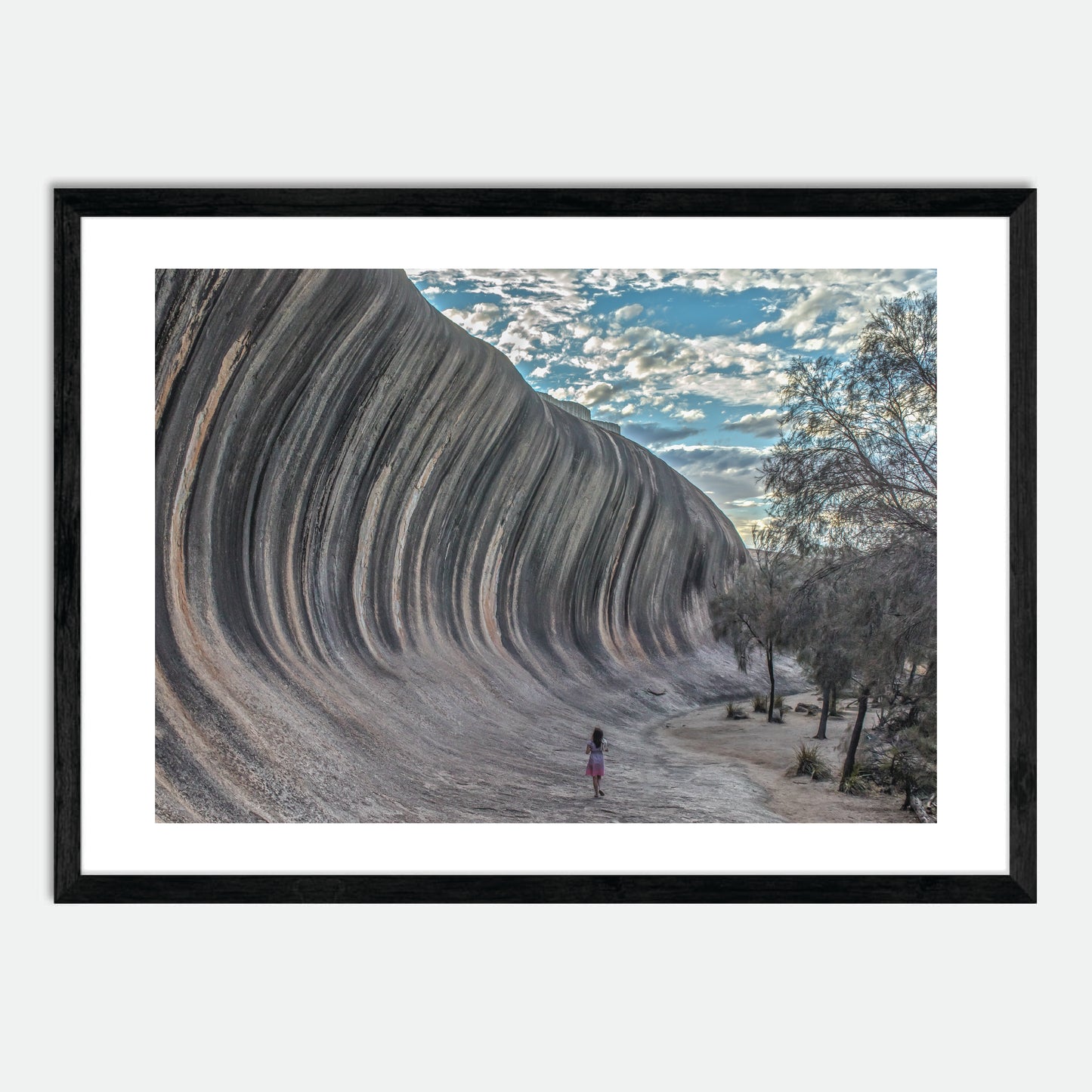 Wave Rock by Hugh Benson, High Quality Framed Photographic Print